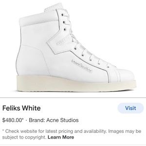 Acne Studios Feliks sneaker size 35 US 5.5/6